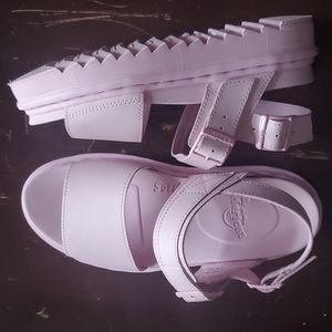 Dr. Martens Mono Pink Voss Platform Sandals